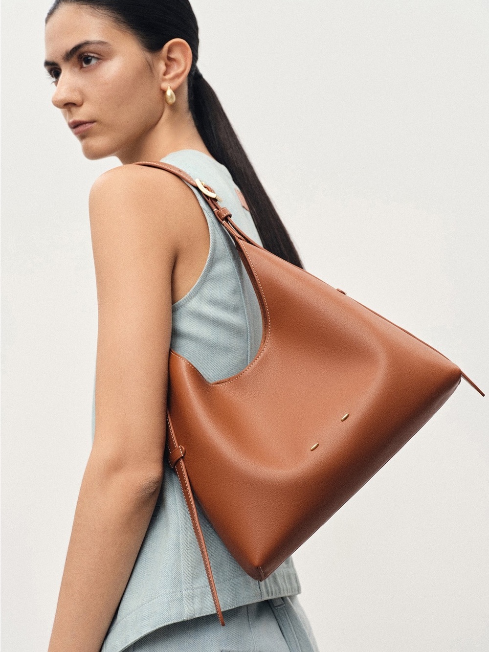 Fabrique Duomo Small Hobo Bag in Nappa Leather